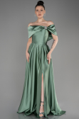Abschlusskleid Lang Satin Türkis ABU3788