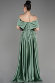 Abschlusskleid Lang Satin Türkis ABU3788