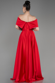 Abschlusskleid Lang Satin Rot ABU3788