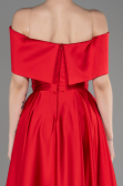 Abschlusskleid Lang Satin Rot ABU3788
