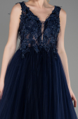 Abendkleid Lang Marineblau ABU3718