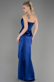 Abschlusskleid Lang Satin Marineblau ABU3525