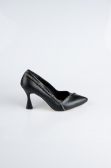 Stiletto Leder Schwarz MJD5158