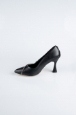 Stiletto Leder Schwarz MJD5158