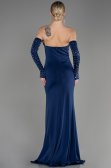 Abendkleid Lang Marineblau ABU3824