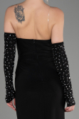 Abendkleid Lang Schwarz ABU3824