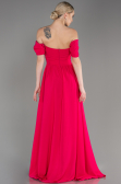 Abendkleid Lang Chiffon Fuchsie ABU3827