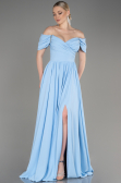 Abendkleid Lang Chiffon Blau ABU3827