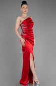 Abendkleid Lang Satin Rot ABU3825