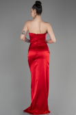 Abendkleid Lang Satin Rot ABU3825