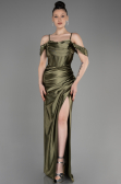 Abendkleid Lang Khaki ABU3840
