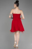 Partykleid Kurz Chiffon Rot ABK2034