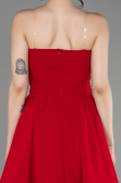Partykleid Kurz Chiffon Rot ABK2034