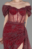 Abendkleid Lang Weinrot ABU2706