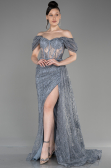 Abendkleid Lang Silber ABU2706
