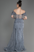 Abendkleid Lang Silber ABU2706