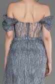 Abendkleid Lang Silber ABU2706