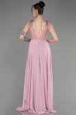 Abendkleid Lang Chiffon Puder ABU3856