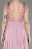 Abendkleid Lang Chiffon Puder ABU3856