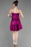 Partykleid Kurz Satin Schwarz ABK2042