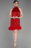 Abendkleid Kurz Rot ABK2049