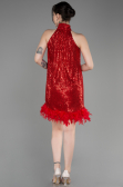 Abendkleid Kurz Rot ABK2049