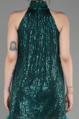 Abendkleid Kurz Smaragdgrün ABK2049