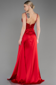 Abendkleid Lang Satin Rot ABU3875
