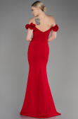 Abendkleid im Meerjungfrau-Stil Lang Rot ABU3891