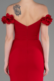 Abendkleid im Meerjungfrau-Stil Lang Rot ABU3891
