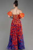 Abendkleid Lang Orange ABU3903