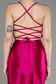 Partykleid Kurz Fuchsie ABK2078