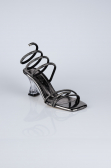 Party-Schuhe Steinbesetzt Platin AB2002