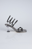 Party-Schuhe Steinbesetzt Platin AB2002