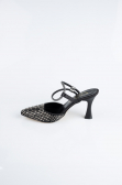 Stiletto Satin Schwarz MJ5165