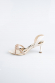 Party-Schuhe Steinbesetzt Hautfarben MJ5166