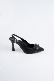 Stiletto Laserschnitt Schwarz MJL5164