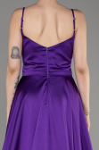 Violette Abendkleid Satin Lang ABU1601
