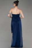 Abschlusskleid Lang Chiffon Marineblau ABU3947