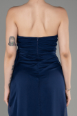 Abschlusskleid Lang Chiffon Marineblau ABU3947