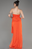 Abschlusskleid Lang Chiffon Orange ABU3947