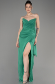 Abschlusskleid Lang Chiffon Grün ABU3947