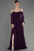 Abendkleid Lang Chiffon Violette ABU3914