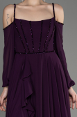 Abendkleid Lang Chiffon Violette ABU3914