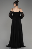 Abendkleid Lang Chiffon Schwarz ABU3914
