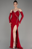 Rot Abendkleid Lang ABU3824