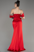 Abendkleid Lang Satin Rot ABU3964