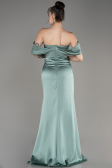 Abendkleid Lang Satin Minzgrün ABU3964