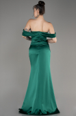 Abendkleid Lang Satin Smaragdgrün ABU3964