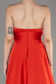 Abschlusskleid Lang Satin Koralle ABU3965